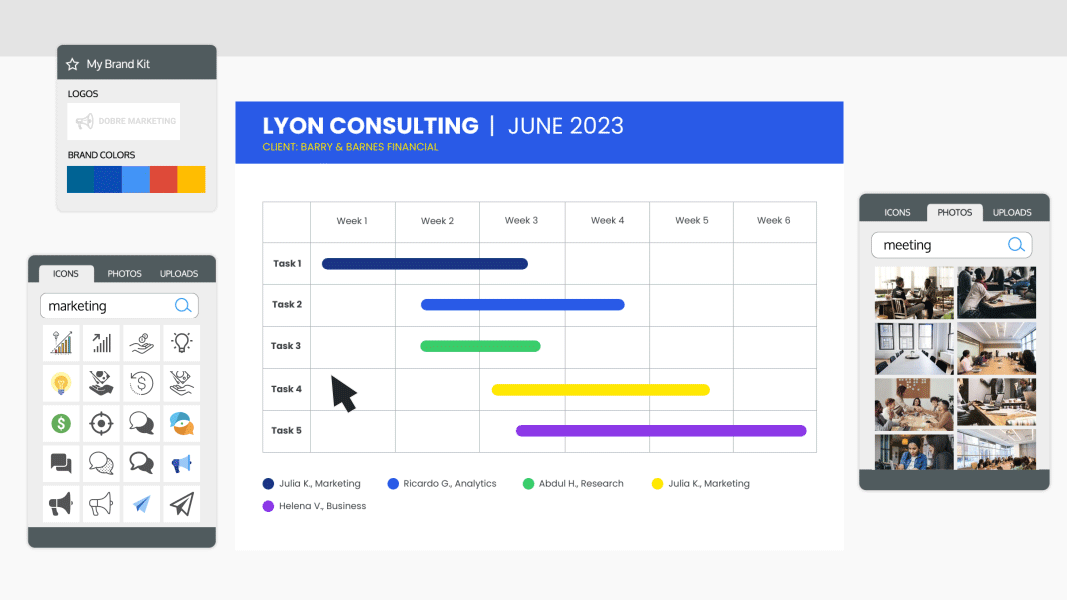 Venngage Gantt Chart Maker