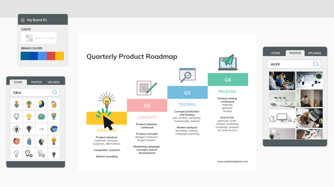 Venngage's Online Roadmap Maker